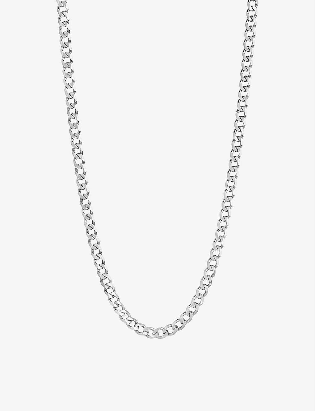 Maria Black Womens Silver Forza Rhodium-plated Sterling-silver Necklace