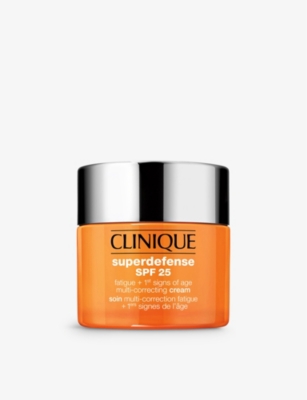 Clinique Superdefense™-correcting Cream For Dry Skin Spf 25 In White