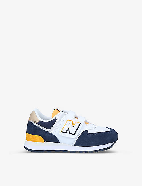 NEW BALANCE: 574 Hook and Loop trainers 6-9 years