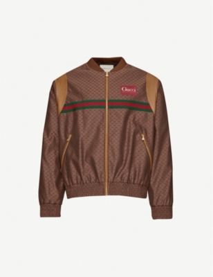 gucci monogram bomber jacket