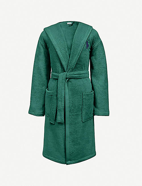 RALPH LAUREN HOME: Logo-embroidered cotton towelling robe