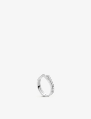 REPOSSI: Antifer 18ct white-gold and diamond ring
