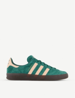 green suede adidas trainers