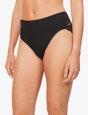 HANRO: Moments stretch-lace maxi briefs