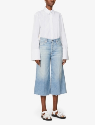 citizens of humanity madelyn denim wrap skirt