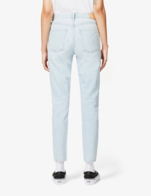 Citizens Of Humanity Liya Classic Fit Ripped High Rise Organic Cotton Jeans Selfridges Com