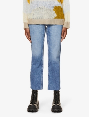 topshop contrast denim boiler suit