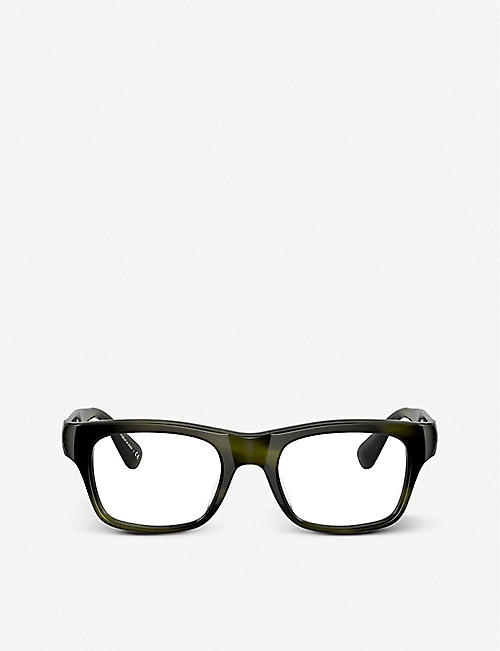 OLIVER PEOPLES：OV5432U Brisdon 醋酸酯矩形镜架眼镜