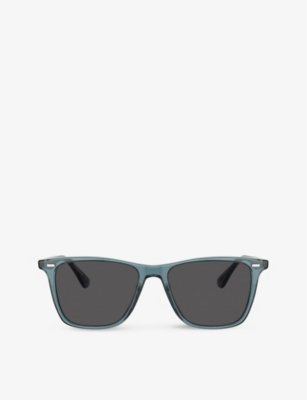 Oliver Peoples Ov5419su Lachman Sun Acetate Glass Square-frame Sunglasses In Blue