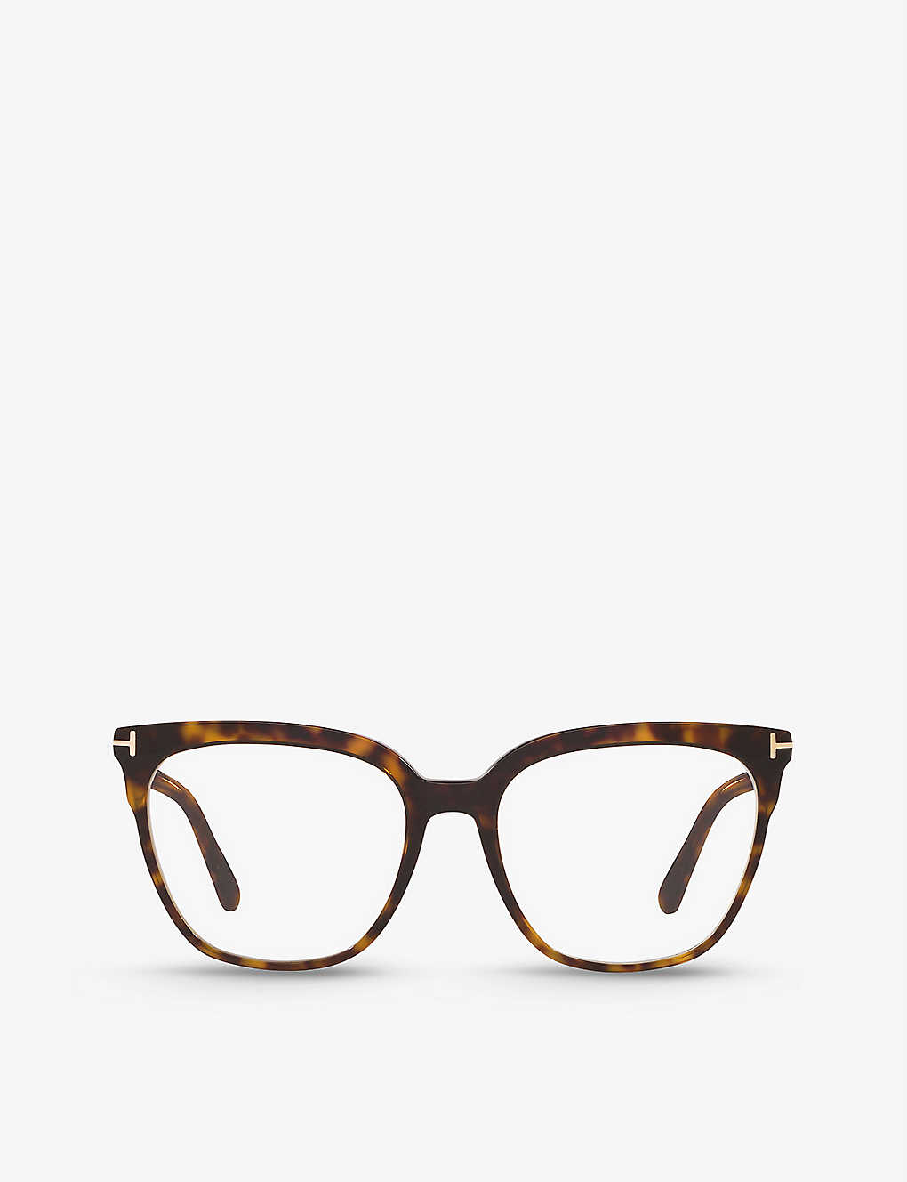 Tom Ford Ft5599 Square-frame Glasses In Brown