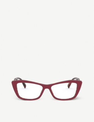 PRADA PR 15XV acetate cat eye glasses Selfridges