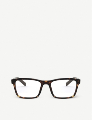 PRADA: PR 16XV tortoiseshell-print acetate eyeglasses