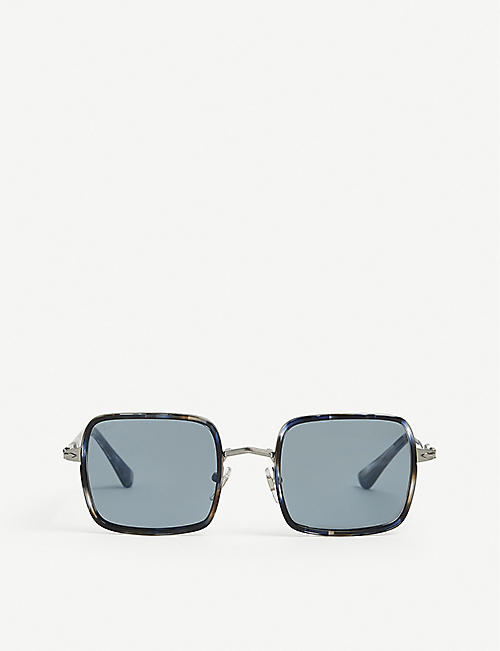 PERSOL: PO2475S square-frame metal sunglasses