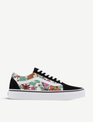 vans old skool floral trainers