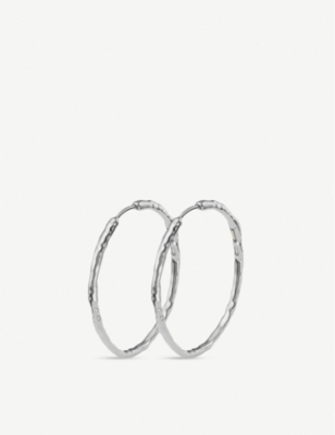 MONICA VINADER: Siren large sterling silver hoop earrings