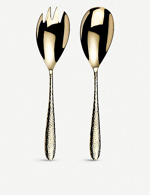 ARTHUR PRICE: Champagne Mirage stainless steel salad servers