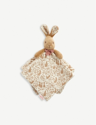 PETER RABBIT Flopsy soft plush comfort blanket 12cm Selfridges