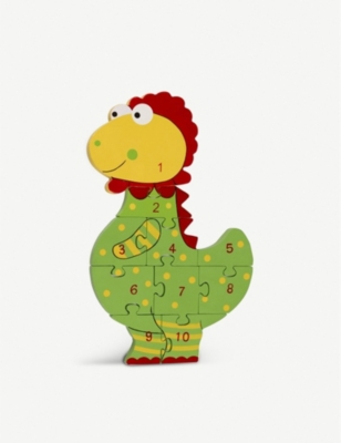wooden dinosaur puzzle