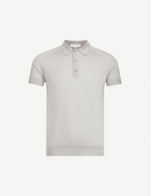 silk knit polo shirts