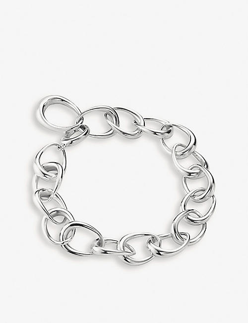 GEORG JENSEN: Offspring link sterling silver bracelet