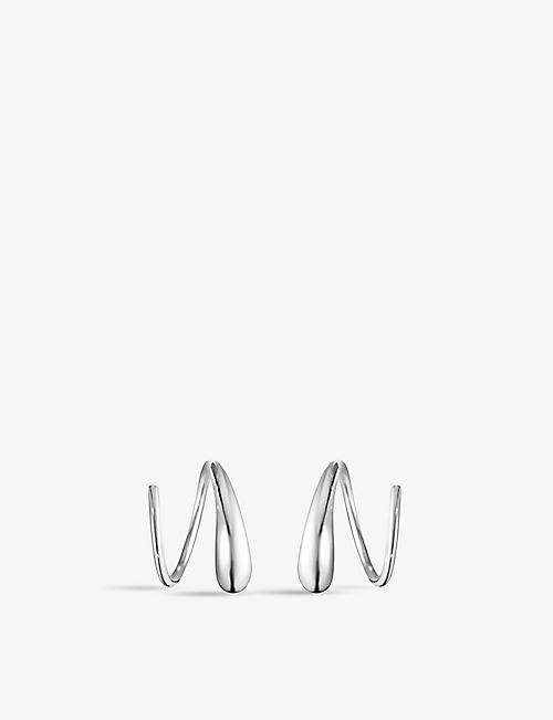 GEORG JENSEN: Mercy sterling silver earrings