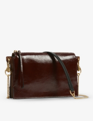 Allsaints fletcher leather crossbody bag sale