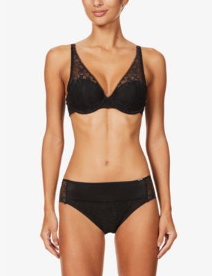 Shop Chantelle Womens Black Day To Night Lace Spacer Bra