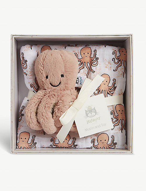 JELLYCAT: Odell Octopus gift set