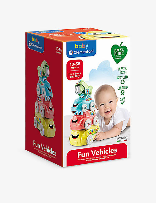 PLAY FOR FUTURE：Fun Vehicles 再生塑料玩具 15 厘米 x 24 厘米