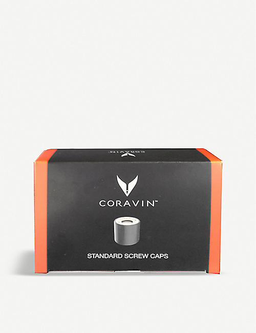 CORAVIN: Wine preservation screw caps pack of six
