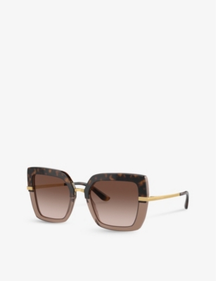 DOLCE & GABBANA: DG4373 square-frame acetate sunglasses