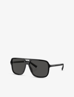DOLCE & GABBANA: DG4354 Square-Frame Acetate Sunglasses