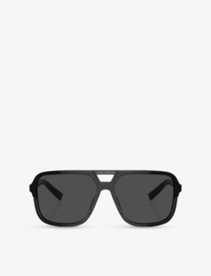 DOLCE & GABBANA: DG4354 Square-Frame Acetate Sunglasses