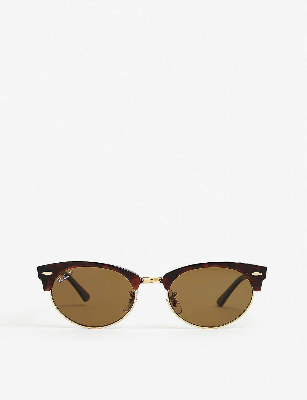 Ray Ban Rb3946 Clubmaster Acetate Sunglasses In Brown