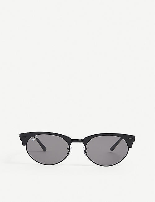 RAY-BAN: RB3946 52 Clubmaster oval-frame sunglasses
