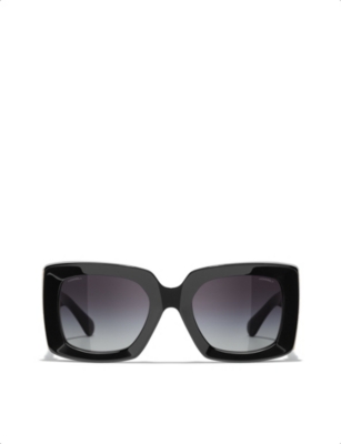 Chanel oversized square sunglasses best sale