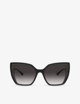 Dolce & Gabbana Dg6138 Square-frame Nylon Sunglasses In Black