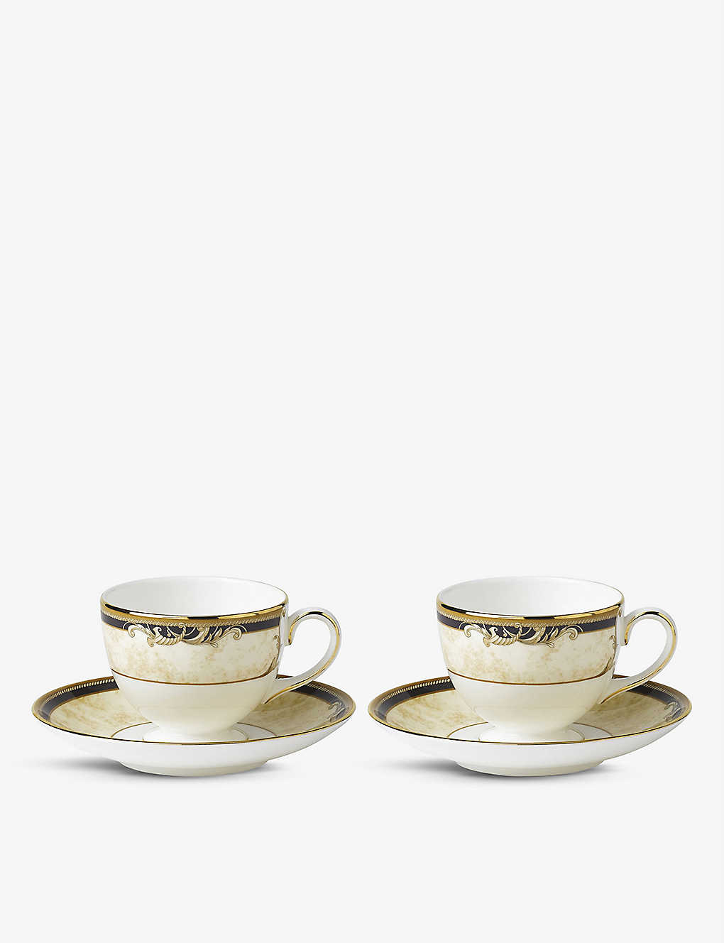Wedgwood Cornucopia Tea Cups And Saucers Set