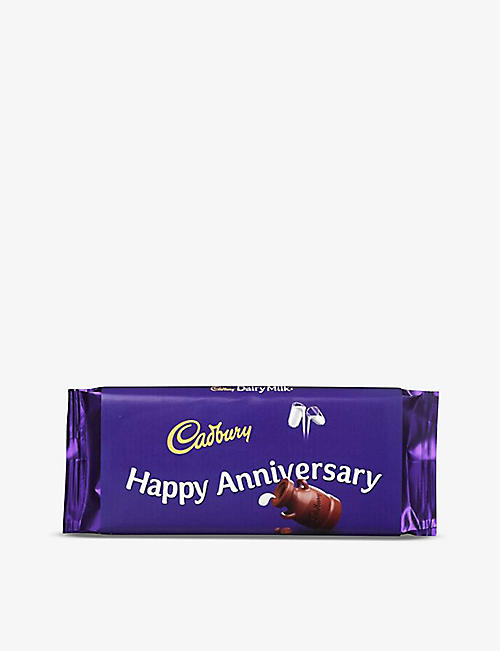 CADBURY: Happy Anniversary Dairy Milk chocolate bar 110g