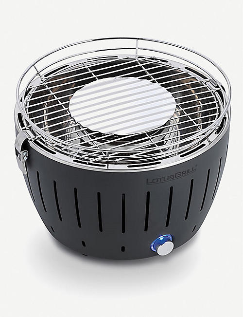 LOTUS GRILL: Mini stainless steel smokeless barbecue grill