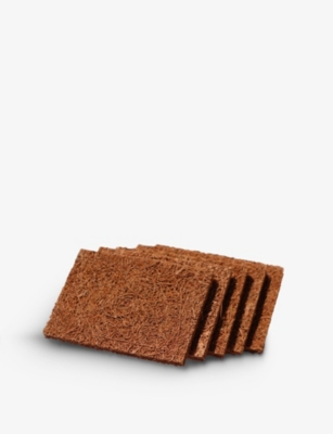 ZERO WASTE CLUB: Biodegradable coconut kitchen scourers pack of five