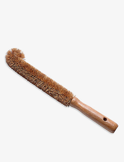 ZERO WASTE CLUB: Rubber wood and coconut bottle cleaning brush