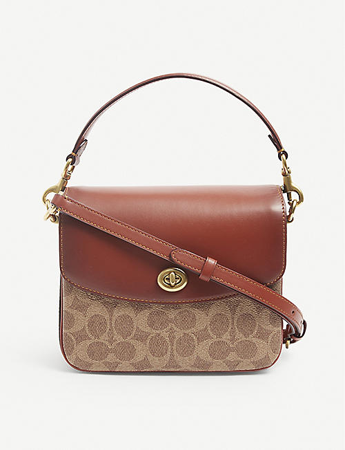 COACH: Cassie 19 coated-canvas and leather cross-body bag