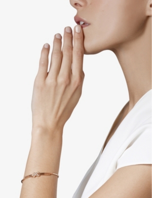 CHAUMET: Jeux de Liens 18ct rose-gold and diamond bracelet