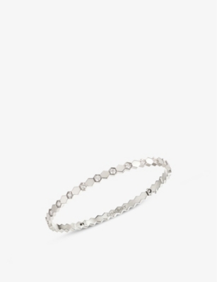 CHAUMET: Be My Love 18ct white-gold and diamond bangle