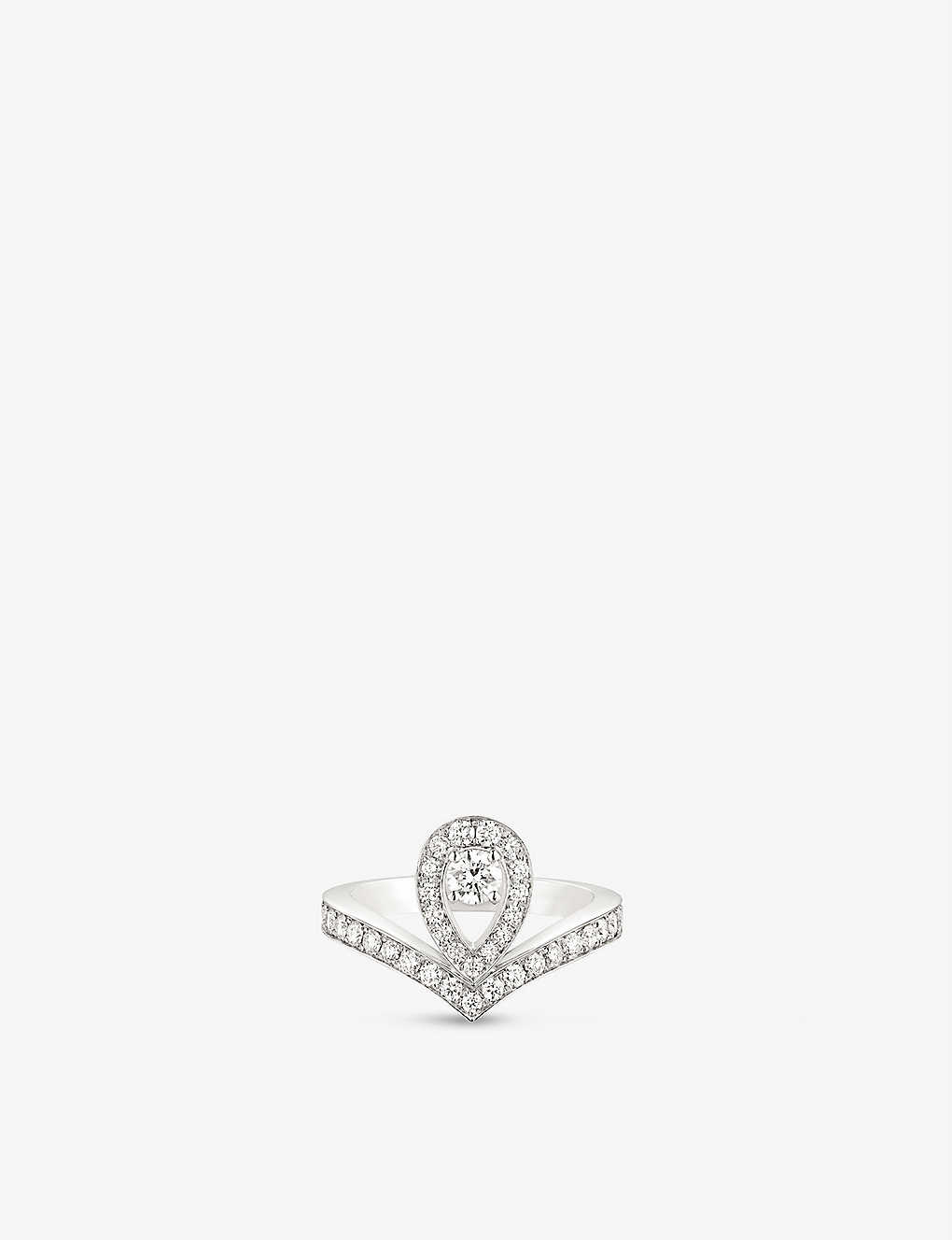 Chaumet Womens White Gold Joséphine Aigrette 18ct White-gold And Diamond Ring