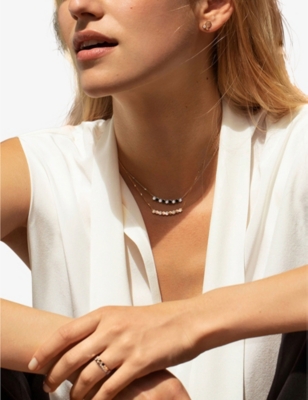 CHAUMET: Bee de Chaumet 18ct rose-gold and 0.20ct diamond necklace