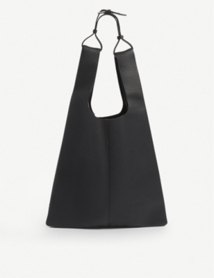 oversized leather tote bag