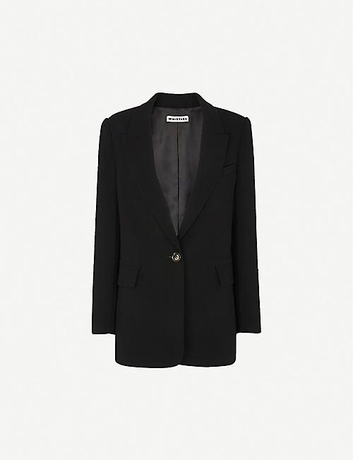 WHISTLES: Boyfriend single-breasted recycled polyester-blend blazer