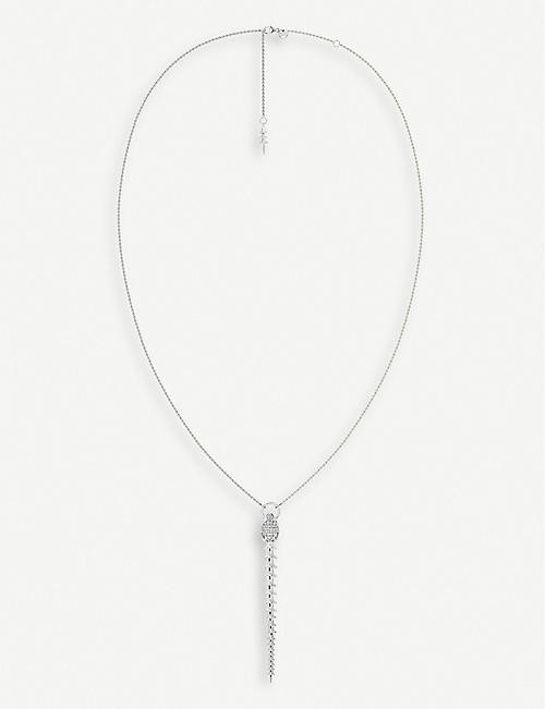 SHAUN LEANE: Serpent Trace sterling silver diamond necklace